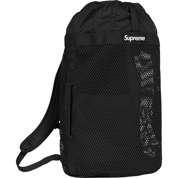 Supreme Mesh Backpack - Black (front)