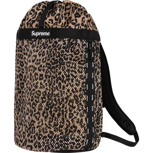 Supreme Mesh Backpack - Leopard (front)