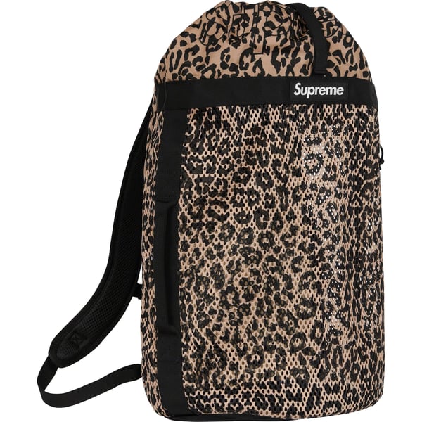 Supreme Mesh Backpack - Leopard (front)
