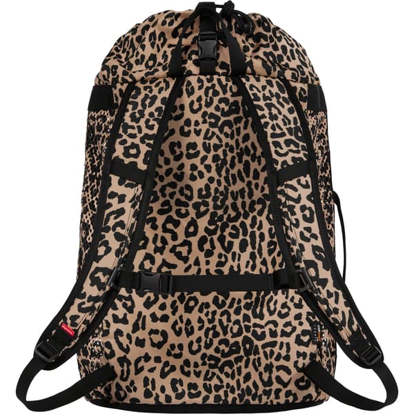 Supreme Mesh Backpack - Leopard (front)