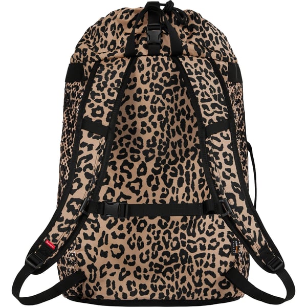 Supreme Mesh Backpack - Leopard (front)
