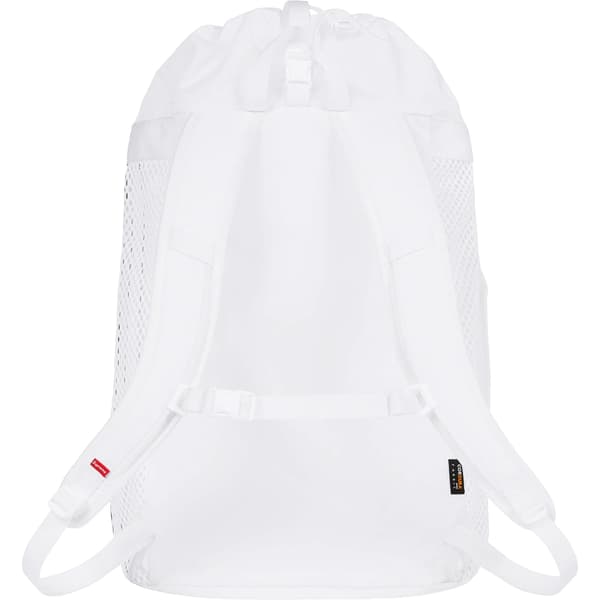 Supreme Mesh Backpack - White (front)