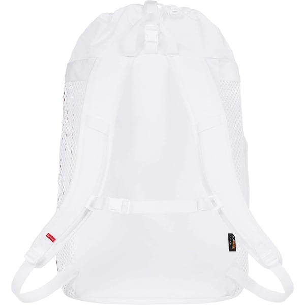 Supreme Mesh Backpack - White (front)