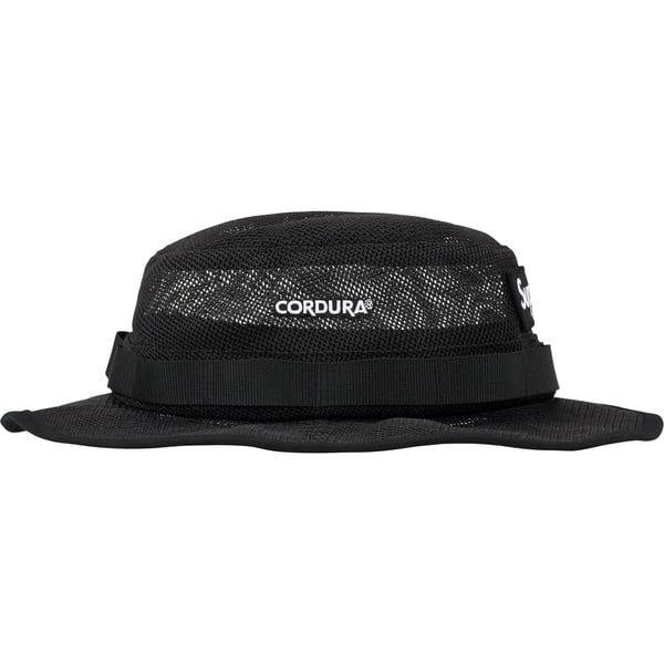 Supreme Mesh Cordura Boonie - Black (front)