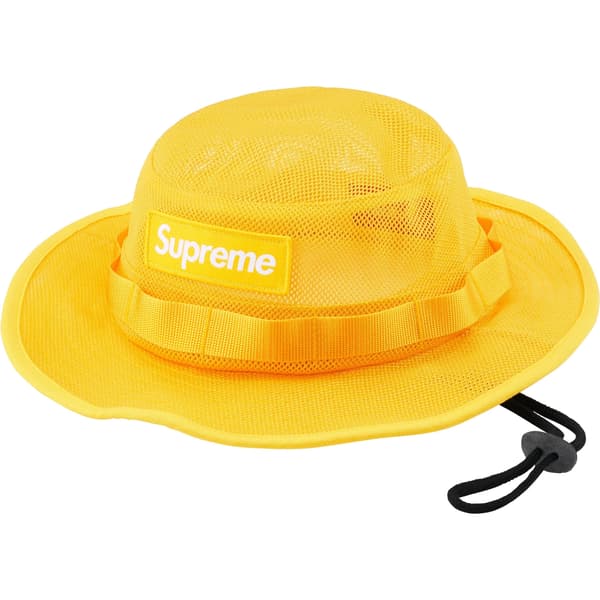 Supreme Mesh Cordura Boonie - Yellow (front)