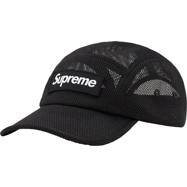 Supreme Mesh Cordura Camp Cap - Black (front)