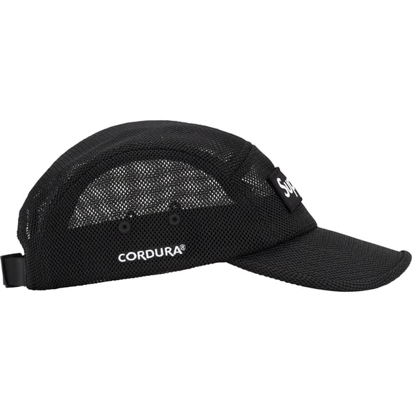 Supreme Mesh Cordura Camp Cap - Black (front)