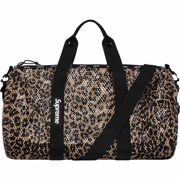 Supreme Mesh Duffle Bag - Leopard (front)