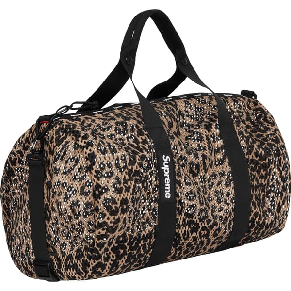 Supreme Mesh Duffle Bag - Leopard (front)
