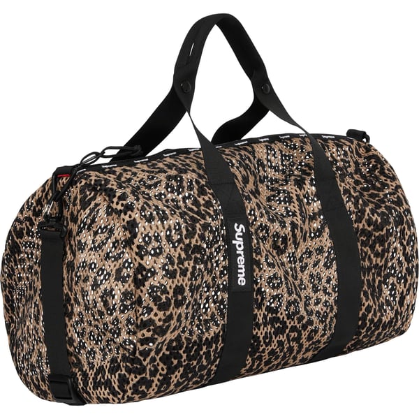 Supreme Mesh Duffle Bag - Leopard (front)