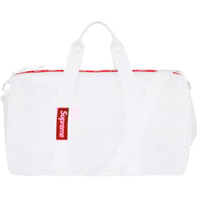 Supreme Mesh Duffle Bag White