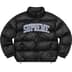 Supreme Mesh Jersey Puffer Jacket - Black (front)