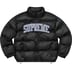 Supreme Mesh Jersey Puffer Jacket - Black (front)