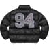 Supreme Mesh Jersey Puffer Jacket - Black (front)