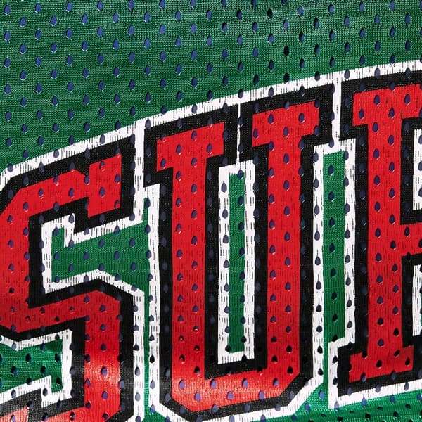 Supreme Mesh Jersey Puffer Jacket - Green (front)