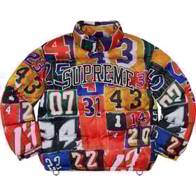 Supreme Mesh Jersey Puffer Jacket Multicolor