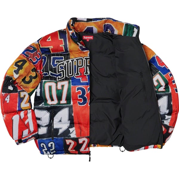 Supreme Mesh Jersey Puffer Jacket - Multicolor (front)