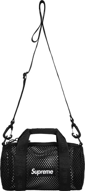 Supreme Mesh Mini Duffle Bag Black