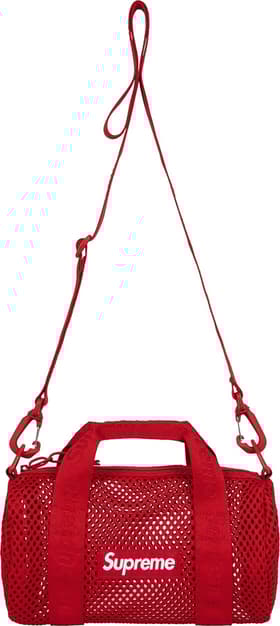 Supreme Mesh Mini Duffle Bag Red