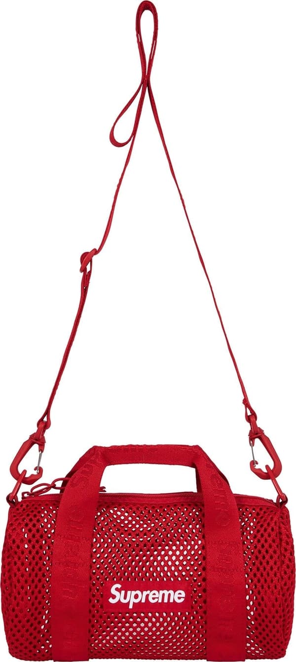 Supreme Mesh Mini Duffle Bag - Red (front)