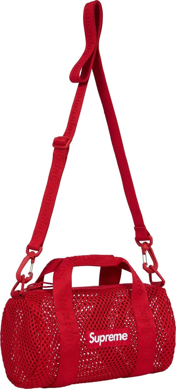 Supreme Mesh Mini Duffle Bag - Red (front)