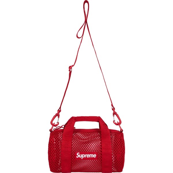 Supreme Mesh Mini Duffle Bag - Red (front)