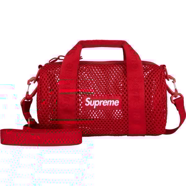 Supreme Mesh Mini Duffle Bag - Red (front)