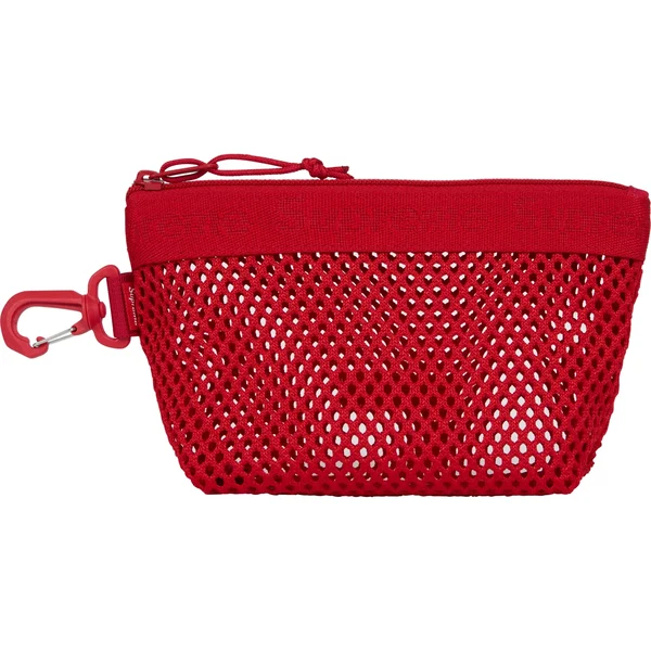 Supreme Mesh Mini Pouch - Red (front)