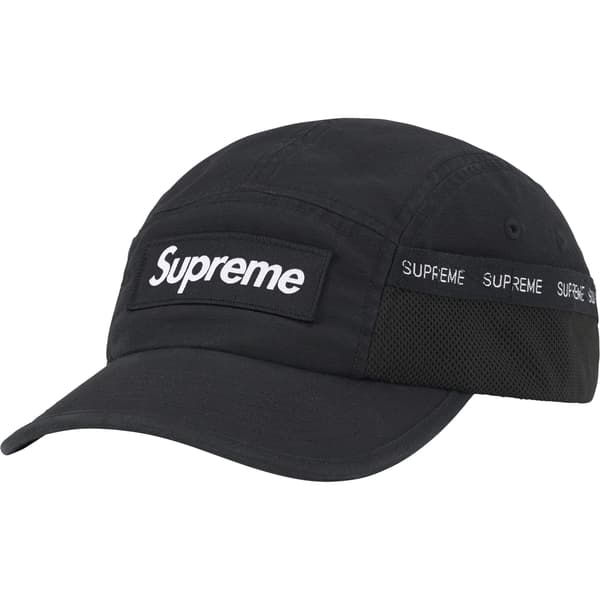 Supreme Mesh Pocket Camp Cap - Black (front)