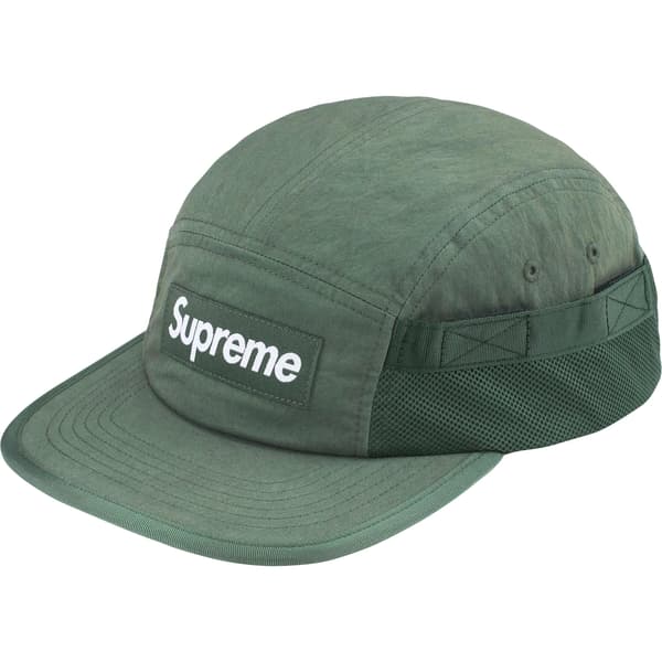 Supreme Mesh Pocket Camp Cap - Olive (front)