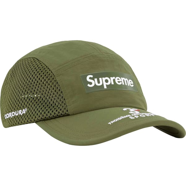 Supreme Mesh Side Panel Camp Cap - Olive (front)
