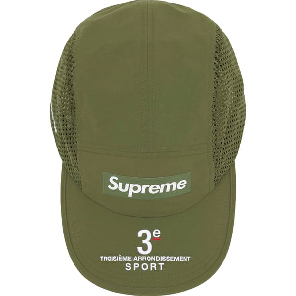 Supreme Mesh Side Panel Camp Cap - Olive (front)