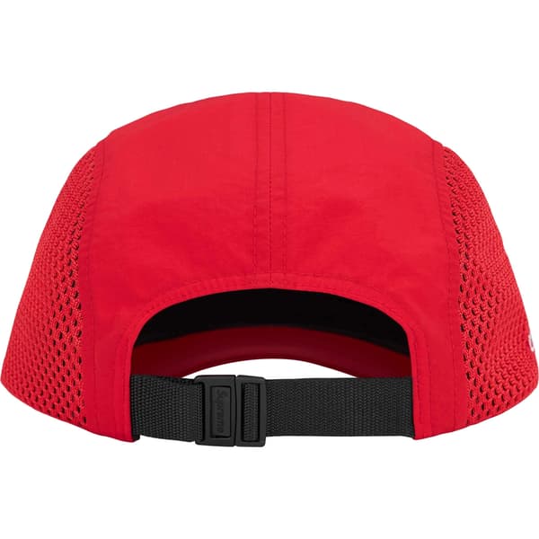Supreme Mesh Side Panel Camp Cap - Red (front)