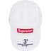 Supreme Mesh Side Panel Camp Cap - White (front)