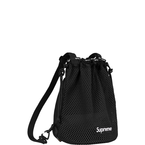 Supreme Mesh Small Backpack - Black (front)