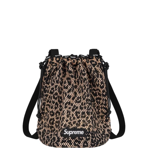 Supreme Mesh Small Backpack - Leopard (front)