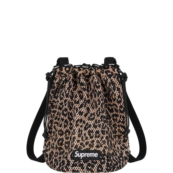 Supreme Mesh Small Backpack - Leopard (front)