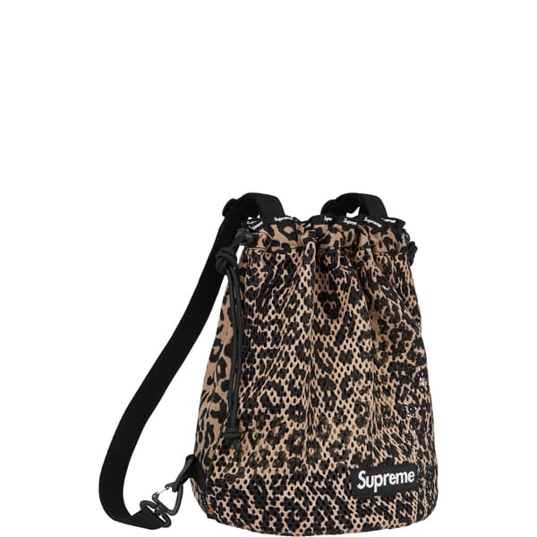 Supreme Mesh Small Backpack - Leopard (front)
