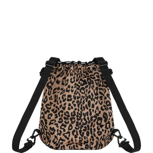 Supreme Mesh Small Backpack - Leopard (front)