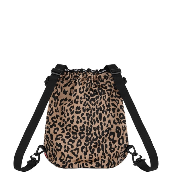 Supreme Mesh Small Backpack - Leopard (front)