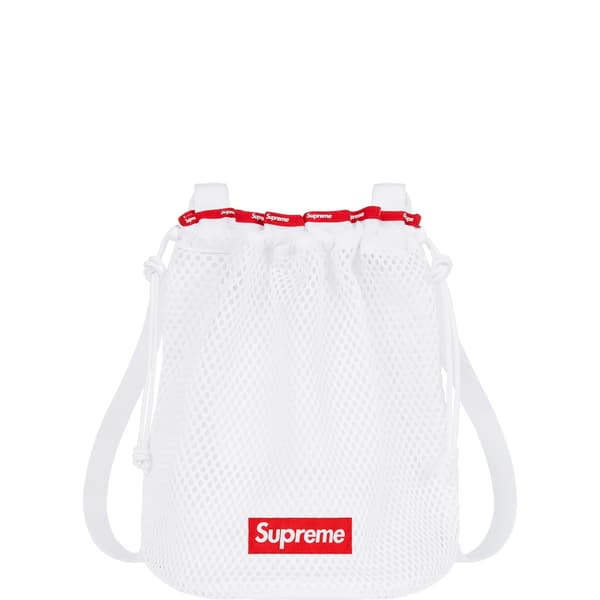 Supreme Mesh Small Backpack - White (front)