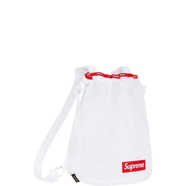 Supreme Mesh Small Backpack - White (front)