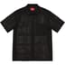 Supreme Mesh Stripe S/S Shirt - Black (front)