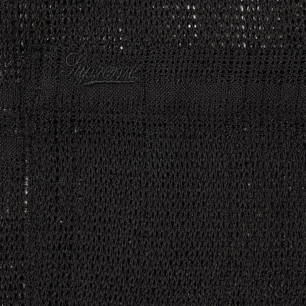 Supreme Mesh Stripe S/S Shirt - Black (front)