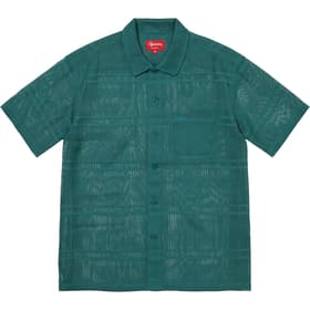 Supreme Mesh Stripe S/S Shirt Green