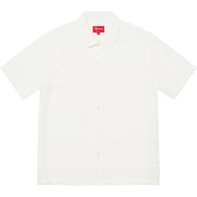 Supreme Mesh Stripe S/S Shirt White