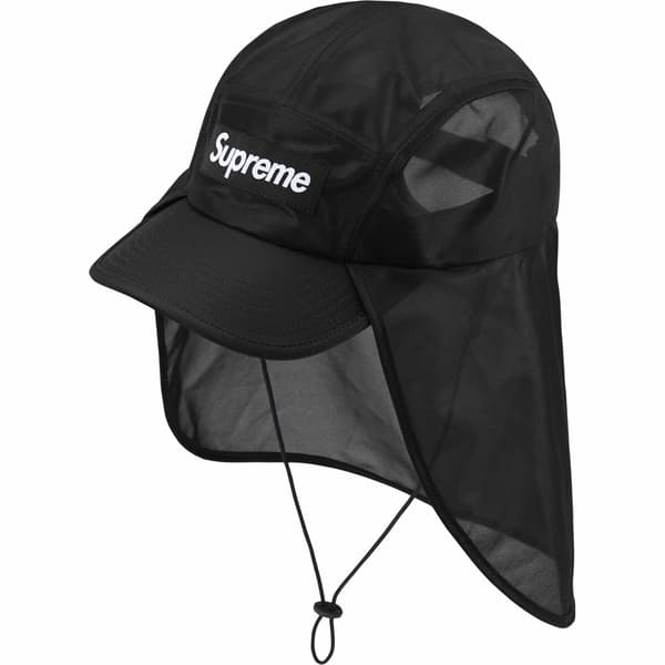 Supreme Mesh Sunshield Camp Cap - Black (front)