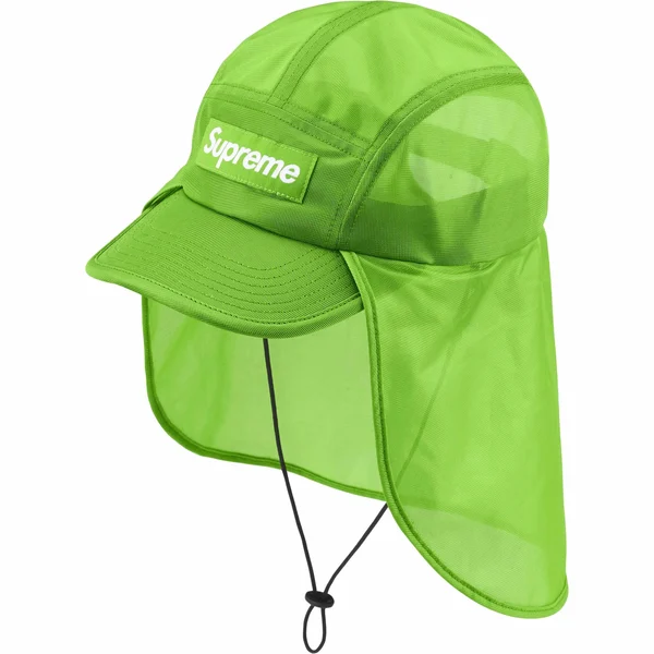 Supreme Mesh Sunshield Camp Cap - Lime (front)