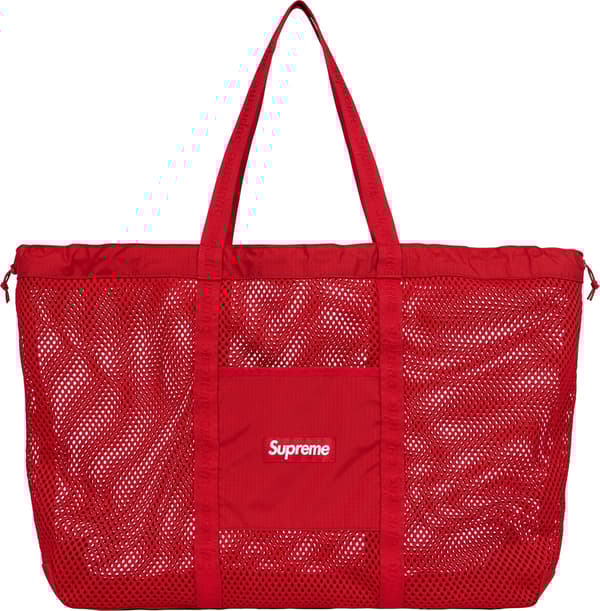 Supreme Mesh Tote Bag - Red (front)