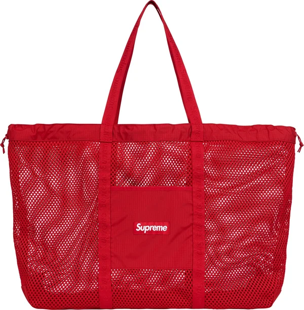 Supreme Mesh Tote Bag - Red (front)